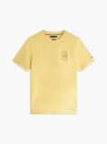 Κίτρινο T-Shirt Με Κλασσική Λαιμόκοψη Και Λογότυπο  Άνδρες