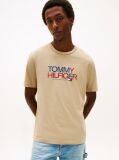 Μπεζ T-Shirt Με Λογότυπο Και Γραφικό Σχέδιο  Άνδρες