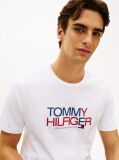 Άσπρο T-Shirt Με Λογότυπο Και Γραφικό Σχέδιο  Άνδρες