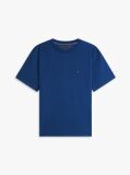 Μπλε Άνετο T-Shirt Με Κεντητό Σημαιάκι  Άνδρες