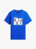 Μπλε T-Shirt Με Multicolour Λογότυπο Και Κλασική Λαιμόκοψη  Άνδρες