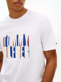 Άσπρο T-Shirt Με Multicolour Λογότυπο Και Κλασική Λαιμόκοψη  Άνδρες