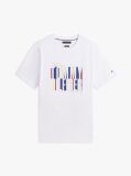 Άσπρο T-Shirt Με Multicolour Λογότυπο Και Κλασική Λαιμόκοψη  Άνδρες