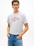 Γκρι T-Shirt Με Κλασική Λαιμόκοψη Και Heritage Σχέδιο  Άνδρες
