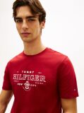 Κόκκινο T-Shirt Με Κλασική Λαιμόκοψη Και Heritage Σχέδιο  Άνδρες