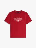 Κόκκινο T-Shirt Με Κλασική Λαιμόκοψη Και Heritage Σχέδιο  Άνδρες
