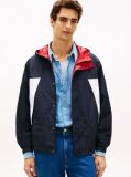 Μπλε Τζάκετ 2 Όψεων Με Κουκούλα Και Colour-Blocked Σχέδιο  Άνδρες