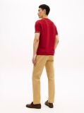 Κόκκινο Smart Casual T-Shirt Με Λεπτή Πλέξη  Άνδρες