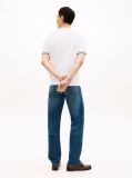 Άσπρο Smart Casual T-Shirt Με Λεπτή Πλέξη  Άνδρες