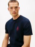 Μπλε TH Crest T-Shirt Πλεκτό Με Κέντημα  Άνδρες