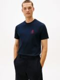 Μπλε TH Crest T-Shirt Πλεκτό Με Κέντημα  Άνδρες