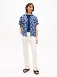 Multi Regular Fit Pure Linen Short Sleeve Shirt  Men