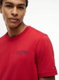Κόκκινο T-Shirt Με Κλασική Λαιμόκοψη Και Πίσω Σχέδιο  Άνδρες