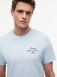 Μπλε T-Shirt Με Κλασική Λαιμόκοψη Και Λογότυπο  Άνδρες