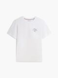 Άσπρο T-Shirt Με Κλασική Λαιμόκοψη Και Λογότυπο  Άνδρες