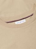 Μπεζ T-Shirt Με Λογότυπο Και Κλασική Λαιμόκοψη  Άνδρες