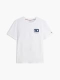 Άσπρο T-Shirt Με Λογότυπο Και Κλασική Λαιμόκοψη  Άνδρες