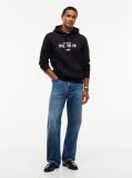 Μαύρο Fleece Hoody Με Κεντητό Λογότυπο  Άνδρες