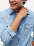 Blue Regular Fit Western Denim Shirt  Men