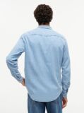 Blue Regular Fit Western Denim Shirt  Men