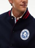 Blue Crest Wool Blend Varsity Jacket  Men