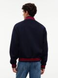 Blue Crest Wool Blend Varsity Jacket  Men
