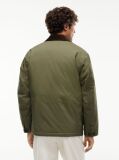 Green Corduroy Collar Padded Ripstop Barn Jacket  Men