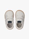 White Mid Cut Velcro Sneakers  Kids Unisex