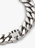 Silver Stainless Steel Chain-Link Bracelet  Men