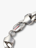 Silver Stainless Steel Chain-Link Bracelet  Men