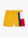 Κίτρινο Μαγιό Μεσαίου Μήκους Με Σημαία Hilfiger Σε Στενή Γραμμή  Άνδρες