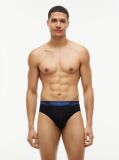 Blue 3-Pack Signature Logo Metallic Waistband Briefs  Men