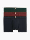 Multi 3-Pack Crest Logo Waistband Trunks  Men