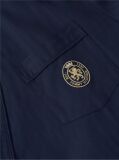 Blue Crest Woven Dobby Bathrobe  Men