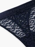 Blue Leopard Lace Thong  Women