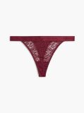 Red Leopard Lace Thong  Women
