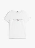 Άσπρο T-Shirt Από Οργανικό Βαμβάκι Με Λογότυπο  Γυναίκες