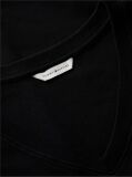 Μαύρο T-Shirt Με Λαιμόκοψη V Και Slim Γραμμή  Γυναίκες