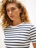 Multi Ριμπ T-Shirt Σε Slim Γραμμή Με Κεντητό Σημαιάκι  Γυναίκες