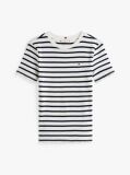 Multi Ριμπ T-Shirt Σε Slim Γραμμή Με Κεντητό Σημαιάκι  Γυναίκες