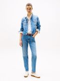 Μπλε Denim Τζάκετ Σε Slim Γραμμή  Γυναίκες