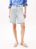 Blue Relaxed Denim Bermuda Shorts  Women