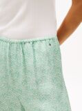 Green Sateen Loose Trousers  Women