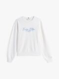 White Logo Crew Neck Sweatshirt  Women