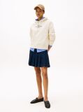 Beige Logo Embroidery Hoody  Women