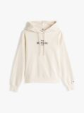 Beige Logo Embroidery Hoody  Women