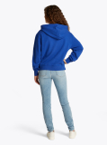 Μπλε Hoody Με Κεντητό Σημαιάκι Σε Αντίθεση  Γυναίκες