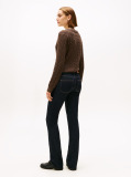 Blue Mid Rise Bootcut Jeans  Women