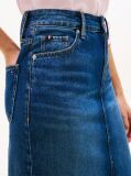 Μπλε Denim Φούστα Με Κανονική Μέση Και Ίσια Γραμμή  Γυναίκες