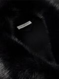 Black Shawl Collar Wool Blend Relaxed Coat  Women
